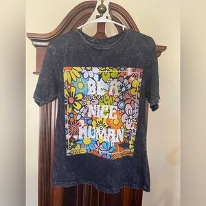 Black Graphic Short Sleeve Tee